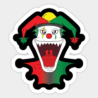 scary clown Sticker